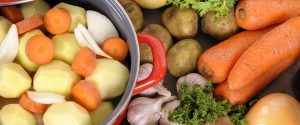 Casserole with organic vegetables