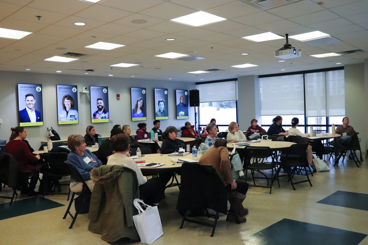 Early education professionals in DESE-led session